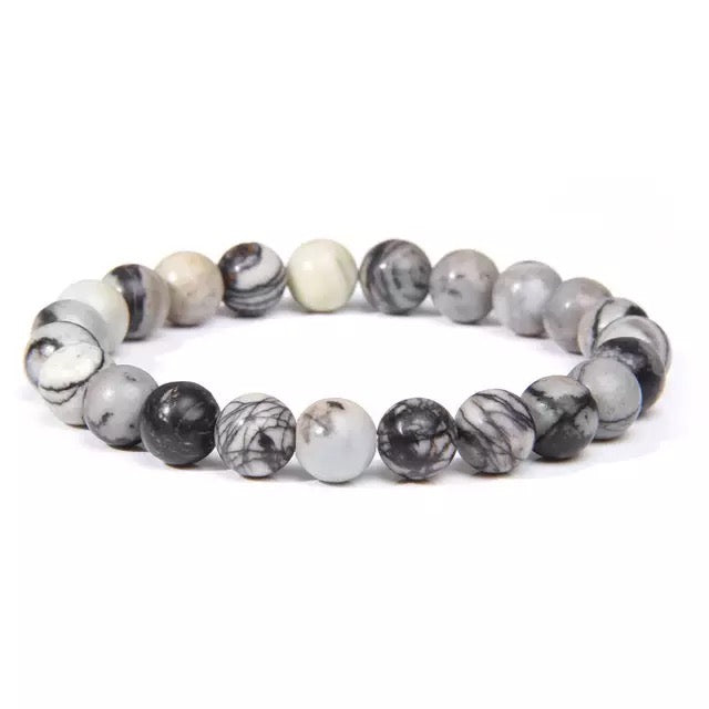 Natural crystal healing bracelet